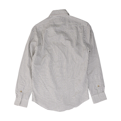 Ivory Check Long Sleeve Button Down