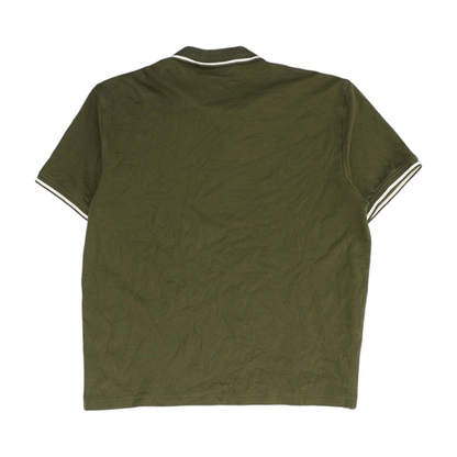 Olive Solid Short Sleeve Polo