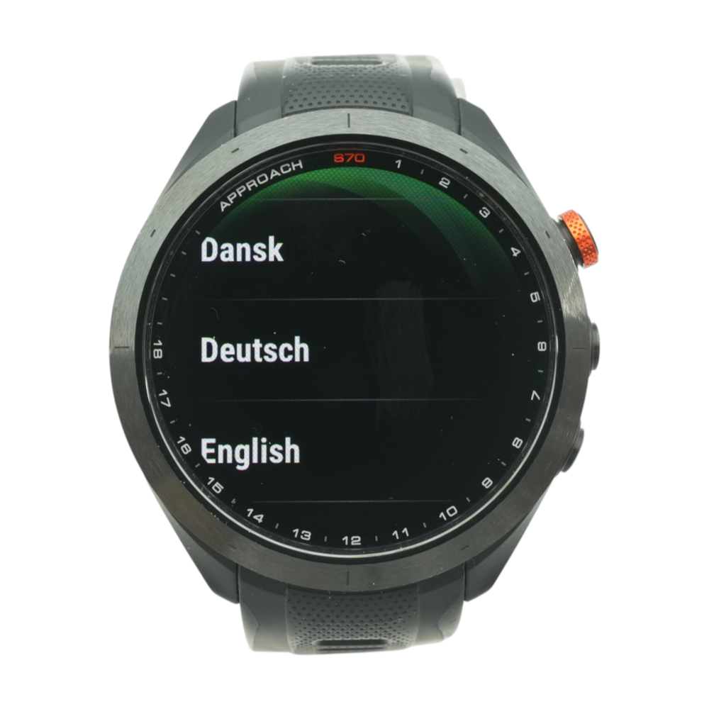 Garmin 46mm Approach S70 Black Smartwatch Black Band M/L – Image 1