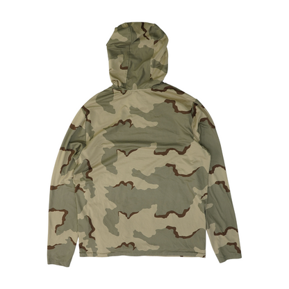 Beige Camo Hoodie Pullover