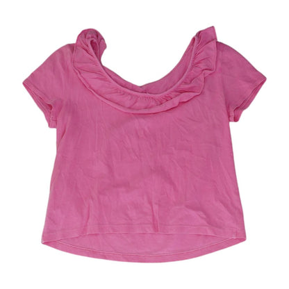 Pink Solid Knit Top