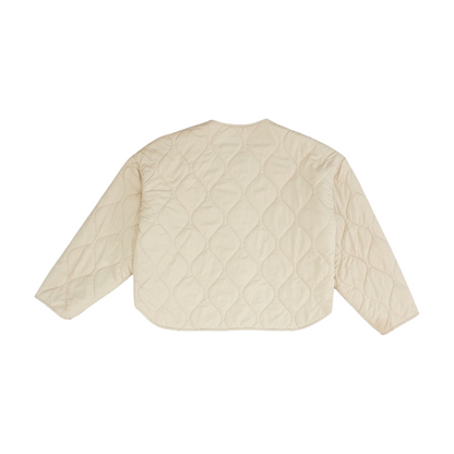 Beige Solid Jacket