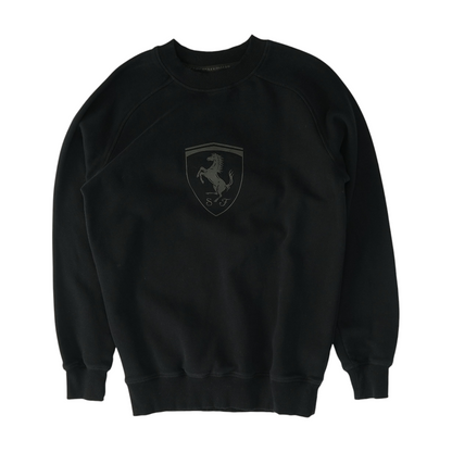 Black Print Sweatshirt Pullover