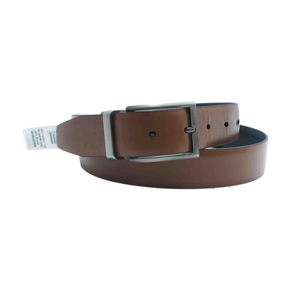 Black Reversible Faux Leather Belt