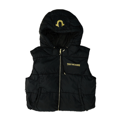 Black Solid Active Vest
