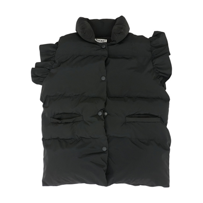 Black Solid Active Vest