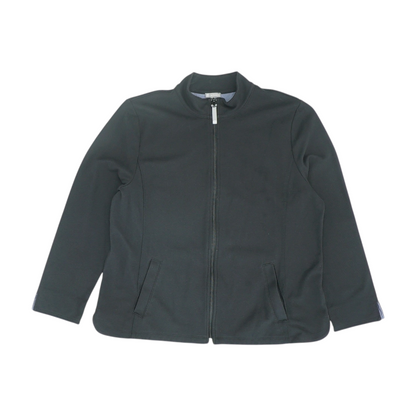 Black Solid Active Jacket