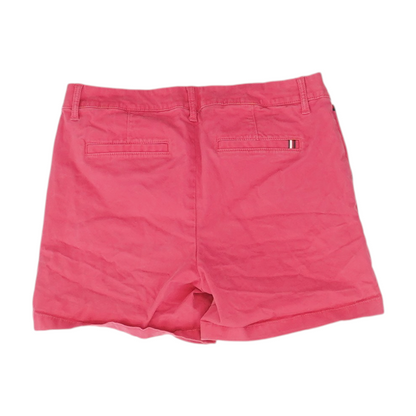 Pink Solid Chino Shorts