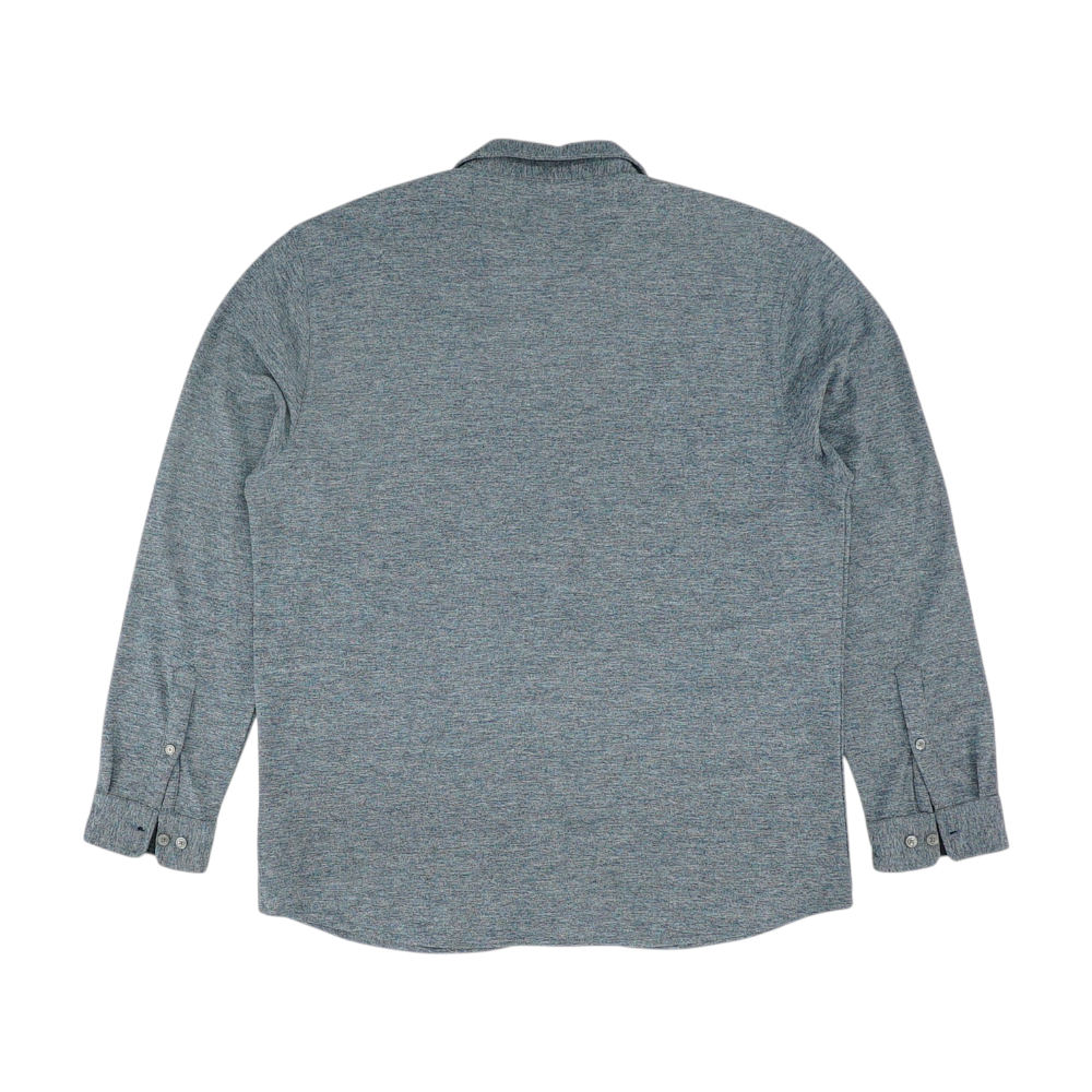 Navy Solid Long Sleeve Button Down