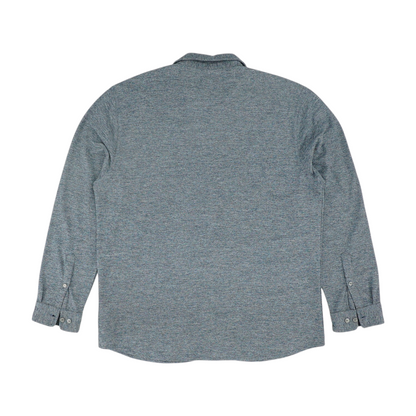 Navy Solid Long Sleeve Button Down