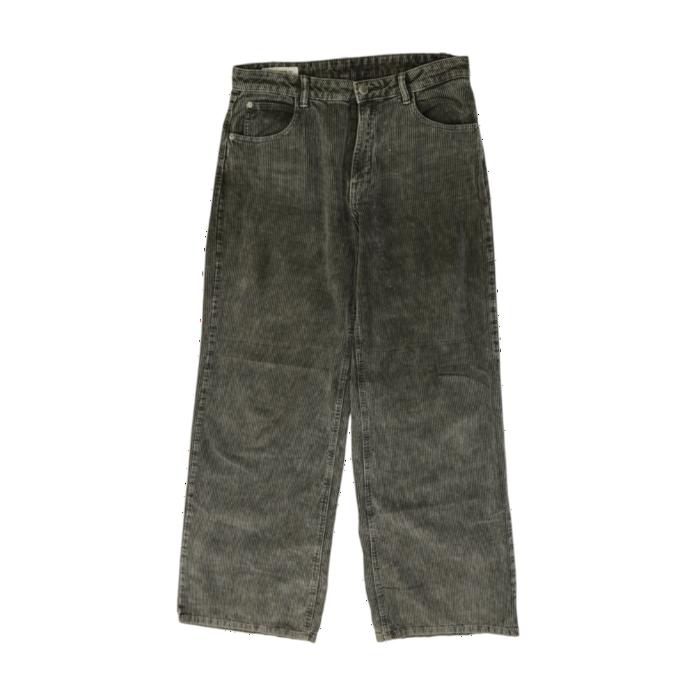 Gray Striped Regular Pants