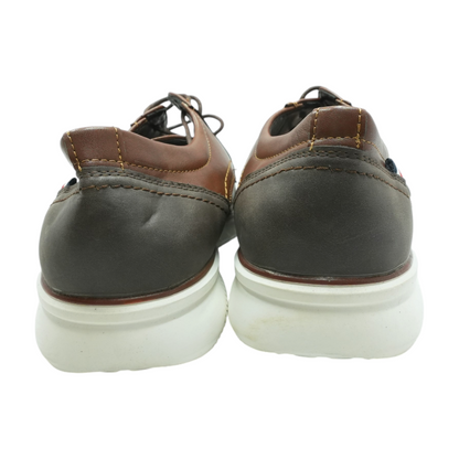 Brown Lace-Up Casual Shoes