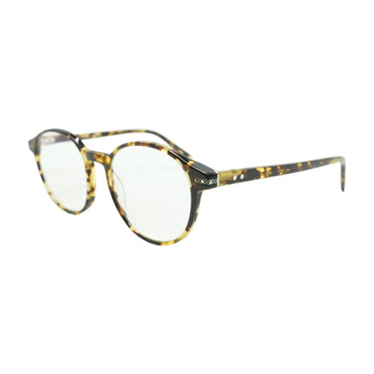 Brown Drew Round Unknown Prescription Eyeglasses