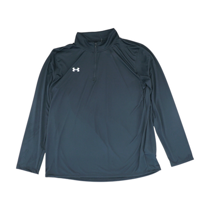 Black Solid 1/4 Zip Pullover