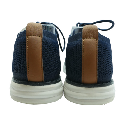 Navy Lace-Up Dress Shoes