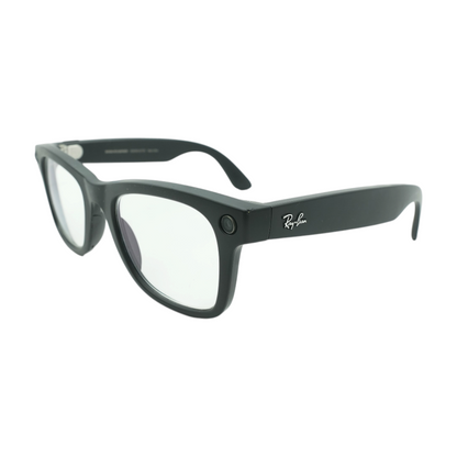 Black Wayfarer Smart Glasses