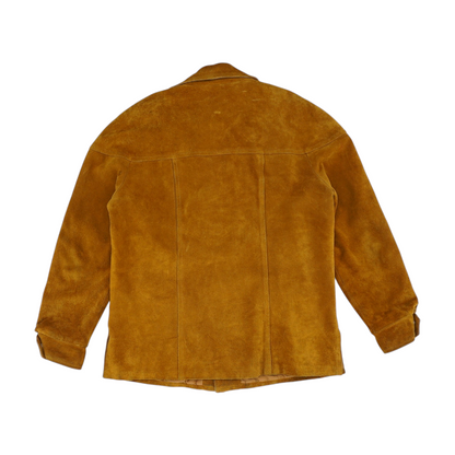 Brown Solid Leather Jacket