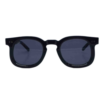 Black Vista Round Sunglasses