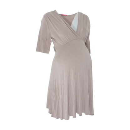 Gray Maternity Mini Dress