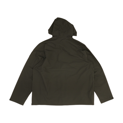 Black Solid Rain Jacket