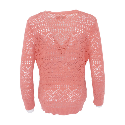 Pink Cardigan Sweater