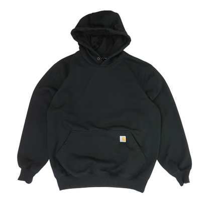 Black Solid Hoodie Pullover