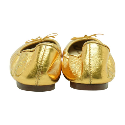 Gold Ballet Flats