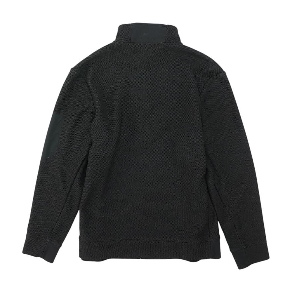 Black Solid 1/4 Zip Pullover