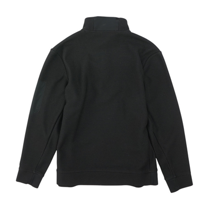 Black Solid 1/4 Zip Pullover