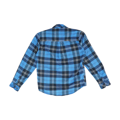 Blue Plaid Flannel Button Down