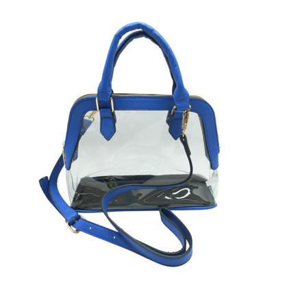 Blue Transparent Stadium Handbag