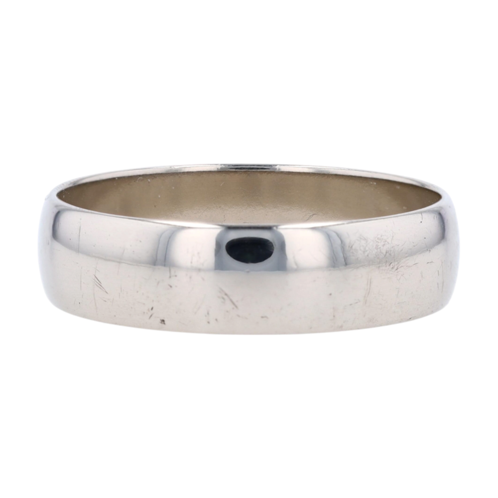 14K White Gold Band