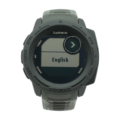 44mm Instinct Solar Black Smartwatch Black Band M/L