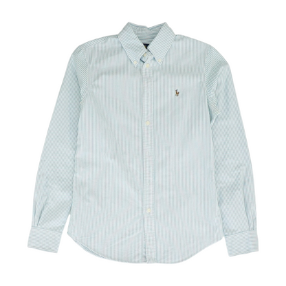 Blue Striped Long Sleeve Button Down
