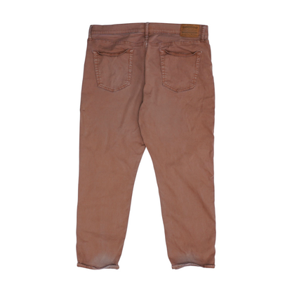 Brown Straight Jeans
