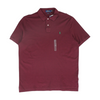 Maroon Solid Short Sleeve Polo