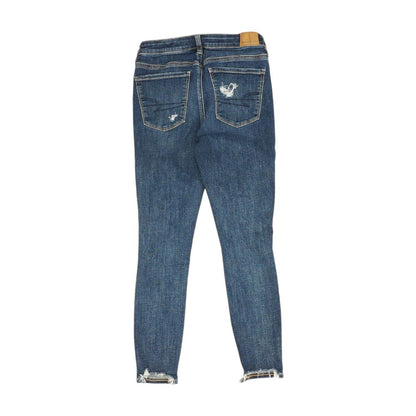 Blue High Rise Skinny Leg Jeans
