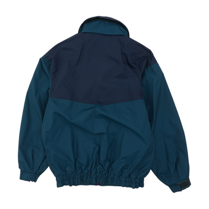 Vintage Blue Color Block Jacket