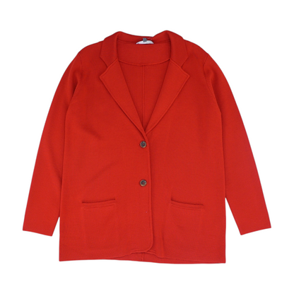 Red Cardigan Sweater