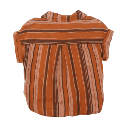 Rust Striped Button Down