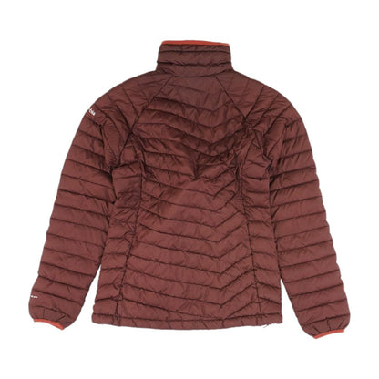 Burgundy Solid Puffer Jacket