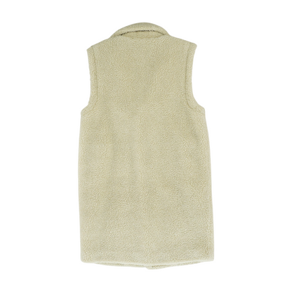 Beige Solid Vest
