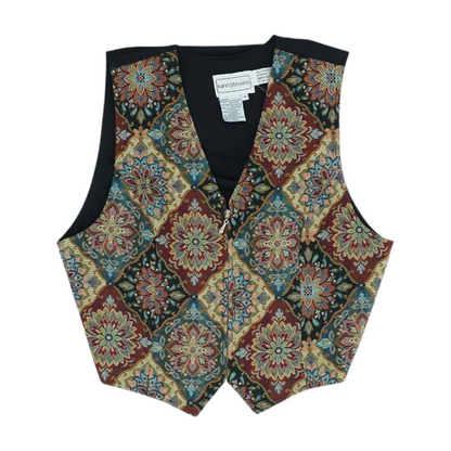 Vintage Full-Zip Tapestry Vest