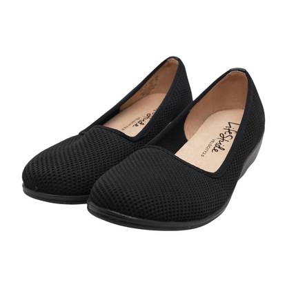 Black Slip-On Flats