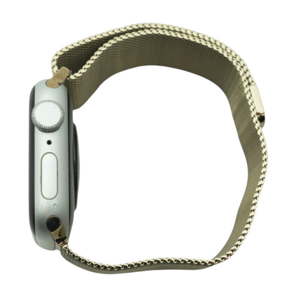 40mm Series SE Silver Smartwatch Gold Band S/M