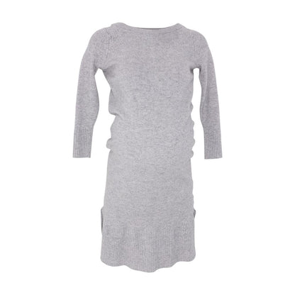 Gray Maternity Midi Dress