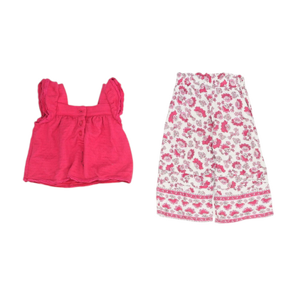 Pink Floral Long Sleeve Set