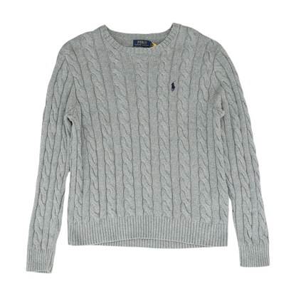 Gray Solid Pullover Sweater