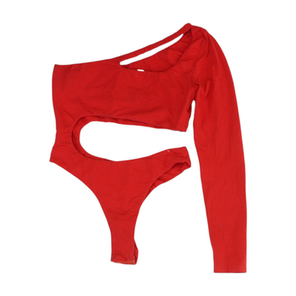 Red Bodysuit Blouse