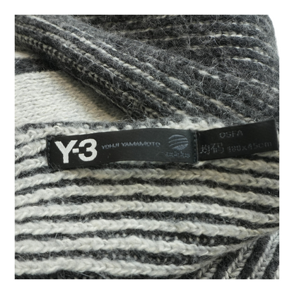 Gray Y-3 x Adidas Knit Scarf